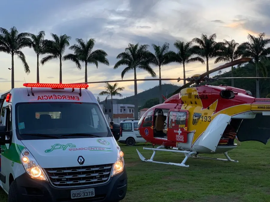UTI Móvel e helicóptero